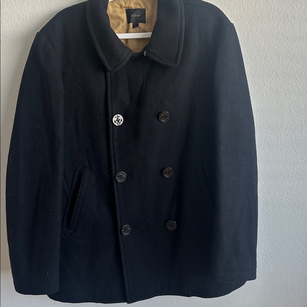 J. Crew Baywaters Peacoat Men’s size Large - Picture 2 of 8
